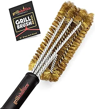 【中古】【39shop】【輸入品・未使用】Grillaholics★Essentials 真鍮グリルブラシ ? 柔らかい真鍮ブリストルワイヤーグリルブラシ 磁器とセラミック格子を安全に掃除(新古品)
