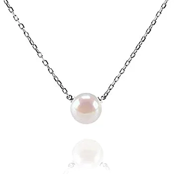 【中古】【39shop】【輸入品・未使用】(White)★- PAVOI Handpicked AAA+ Freshwater Cultured Pearl Necklace Pendant - White(新古品)