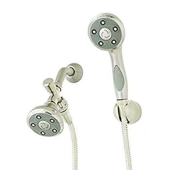 【中古】【39shop】【輸入品・未使用】Speakman★vs-112007?Napaデュアルシャワーヘッドコンボシステムwith Anystreamハンドヘルドシャワーと固定シャワーヘッド VS-112007-BN 1(新古品)