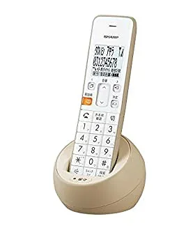 【中古】【39shop】【未使用】シャープ★電話機 コードレス 子機1台タイプ 迷惑電話機拒否機能 ベージュ系 JD-S08CL-C(新古品)