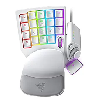 【中古】【39shop】【未使用】Razer★Tartarus Pro Mercury White 左手キーパッド 20個のアナログ動作スイッチ ホイール付 8方向サムパッド 32キーすべてをカスタマイズ可能 【(新古品)