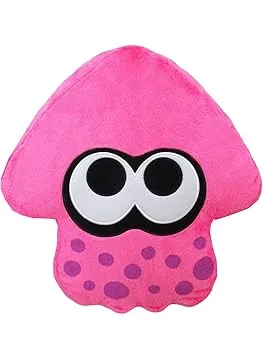 【中古】【39shop】Splatoon2クッション★イカネオンピンク ぬいぐるみ 高さ35cm(非常に良い)