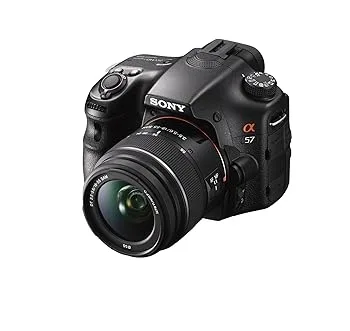 【中古】【39shop】SONY★ミラーレス一眼 α57 ズームレンズキット DT 18-55mm F3.5-5.6 SAM SLT-A57K(非常に良い)