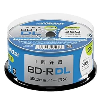 【中古】【39shop】ビクター★Victor 1回録画用 BD-R DL VBR260RP30SJ2 片面2層/1-6倍速/30枚 ホワイト(良い)