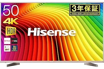 【中古】【39shop】ハイセンス★Hisense 50V型 液晶 テレビ HJ50N5000 4K 外付けHDD裏番組録画対応 HDR対応(良い)