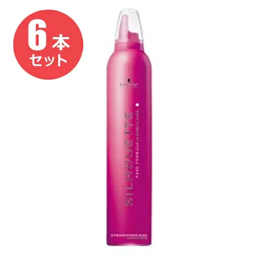 在庫限り【6本セット】シルエット コントロール&シャイン ストレートムース 350g