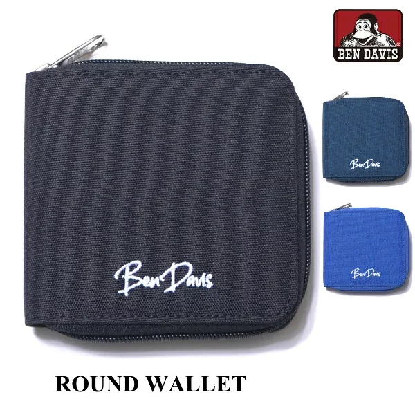 ラウンドウォレット ラウンドジップ財布 BEN DAVIS ベンデイビス BDW-9313VV カード収納 カードポケット ミニウォレット ミニ財布 サブ財布 ウォレット 小銭入れ メッシュポケット ファスナー ネコポス メール便送料無料 新生活 ハロウィン 引っ越し プレゼント