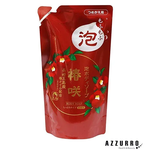 ロケット石鹸 泡ボディソープ 椿咲 つめかえ用 480ml【ドラッグストア】【追跡可能メール便対応1個まで】【宅急便コンパクト対応】