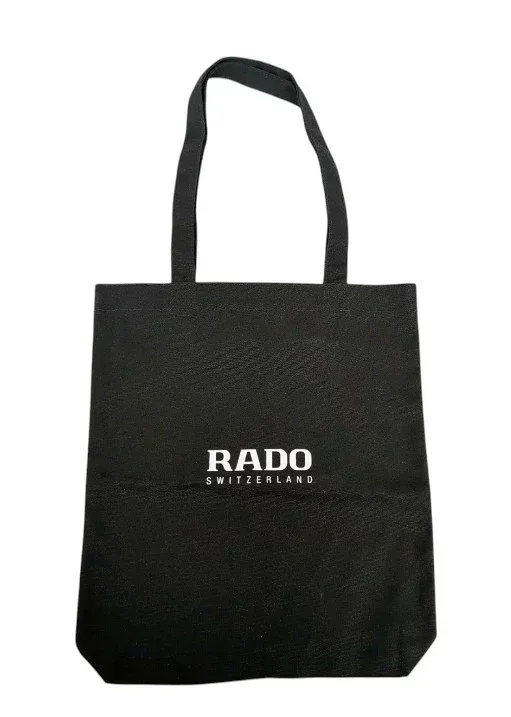 ラドー トートバッグ ノベルティ ブラック 黒 手提げ メンズ レディース キャンバス RADO 【中古】