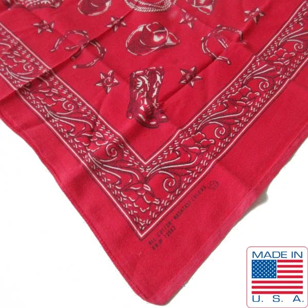 60s USA製 上鼻 象 ウエスタン バンダナ 赤系 RN13962 エレファントブランド ALL COTTON WASHFAST COLORS ビンテージ D138【中古】【古着】【メンズ】【レディース】【通販】