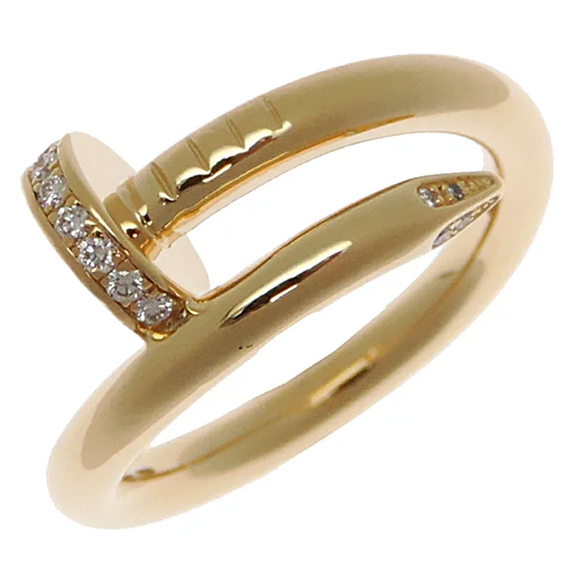 【飯能本店】 カルティエ #52 750YG 0.13ct ダイヤモンド ジュスト アンクル レディース・メンズ リング・指輪 CRB4216952 750イエローゴールド DH94943【大黒屋質店出品】 【中古】【送料無料】【店頭受取対応商品】
