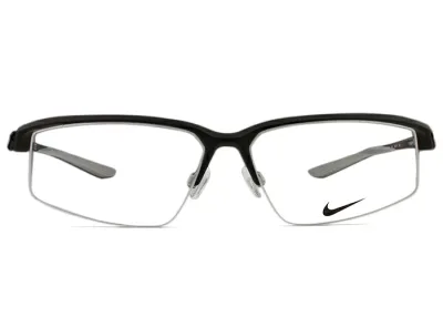 ナイキ NIKE 8136af 003 マットブラック/グレー 伊達 度付き 大きい メガネ めがね 眼鏡 メンズ 新品 送料無料 59□14