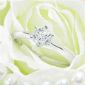 ダイヤモンド婚約指輪 サイズ直し一回無料 0.4ct D VS1 EXCELLENT H&C シンプル6本爪 プラチナ Pt900 婚約指輪(エンゲージリング)