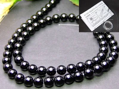 ≪g3-480≫今月の10%OFF●6mm●ブラックオニキス●送料無料有●最高級5A●1連36cm 通し針、解説書、1mゴム付き●ブラジル産●天然石●パワーストーン●