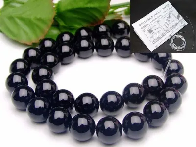 ≪g3-477≫今月の24%OFF●12mm●ブラックオニキス●送料無料有●最高級5A●1連38cm 通し針、解説書、1mゴム付き●ブラジル産●天然石●パワーストーン