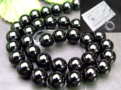 ≪g3-468A≫今月の10%OFF●10mm●ブラックオニキス●1連38cm 通し針、解説書、1mゴム付き●送料無料有●最高級5A●ブラジル産●天然石●パワーストーン