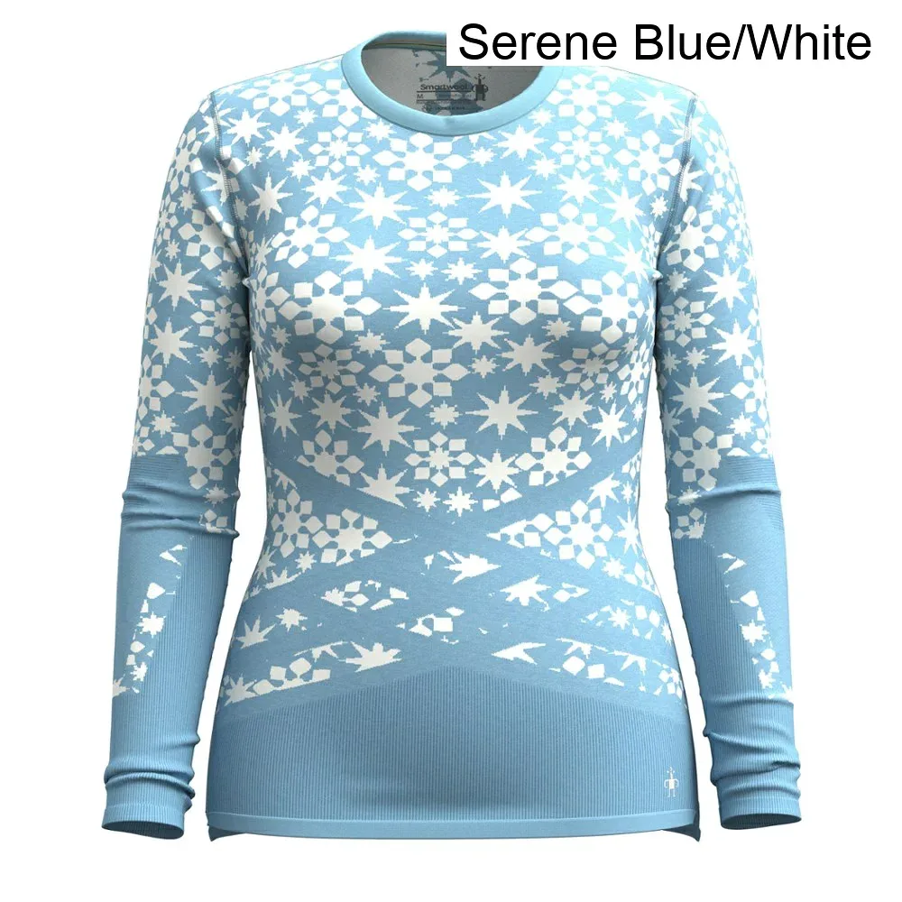 (取寄) スマートウール インターニットサーマルメリノパターンクルーベースレイヤートップ - レディース smartwool Intraknit Thermal Merino Pattern Crew Base Layer Top - Women's