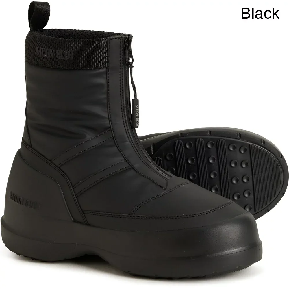 (取寄) レディース ムーン ブーツ ルナ ジップ ブーツ MOON BOOTS women Luna Zip Boots (For Women) Black
