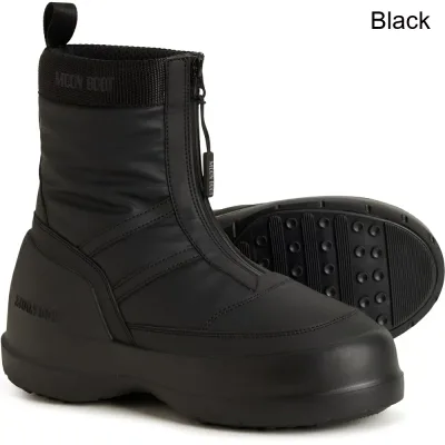 (取寄) レディース ムーン ブーツ ルナ ジップ ブーツ MOON BOOTS women Luna Zip Boots (For Women) Black
