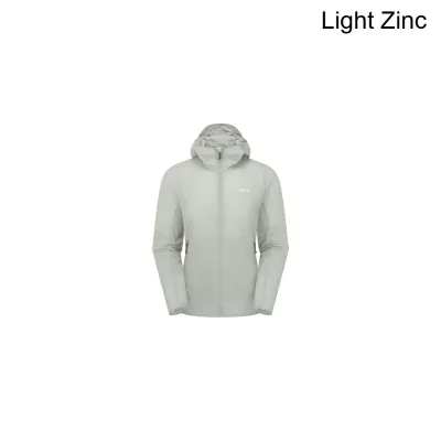 (取寄) ラブ レディース バイタル フーデット ウインドシェル - ウィメンズ Rab women Vital Hooded Windshell - Women's Light Zinc