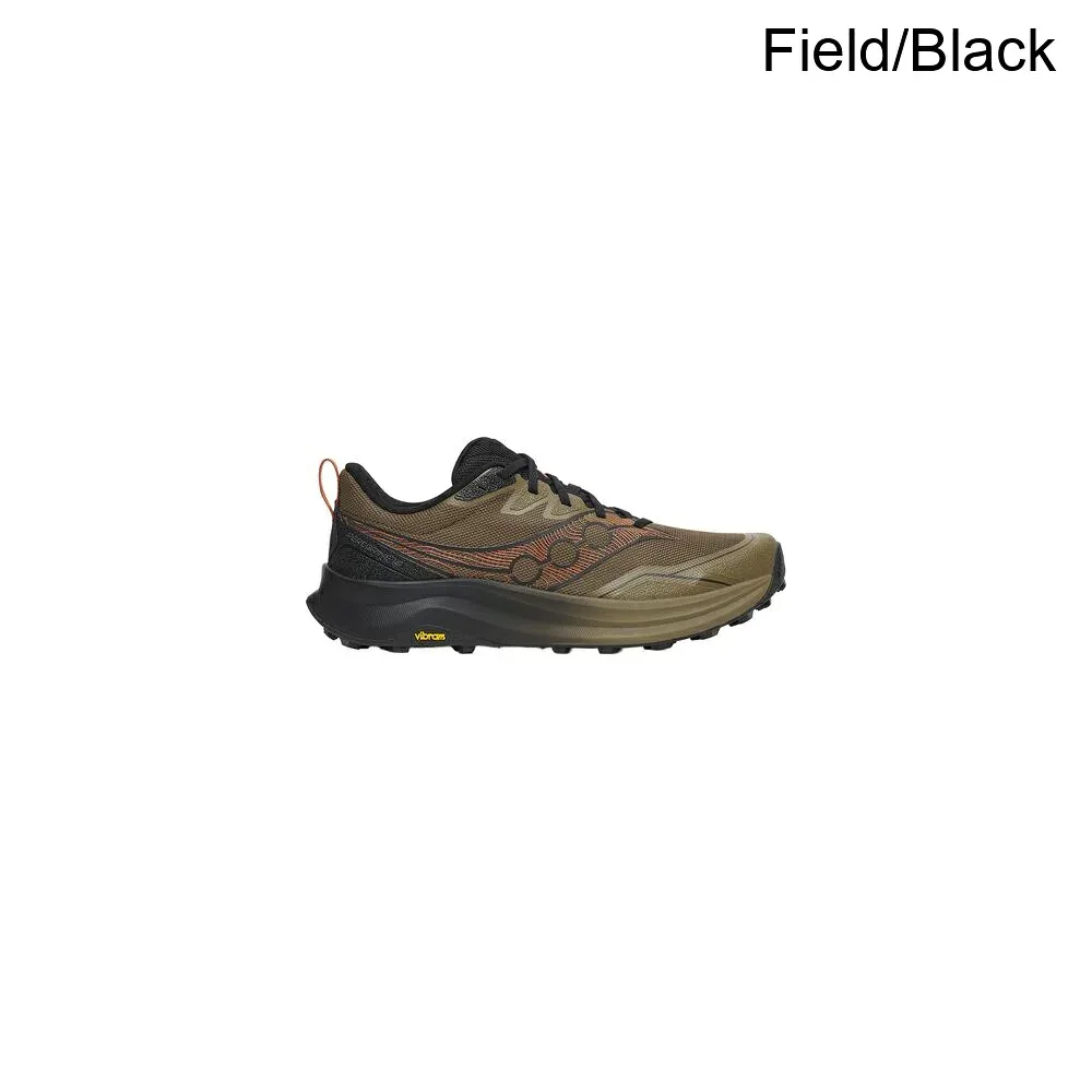 (To order) Saucony men's Peregrine 16 Trail Running Shoe - Men's Field/Black