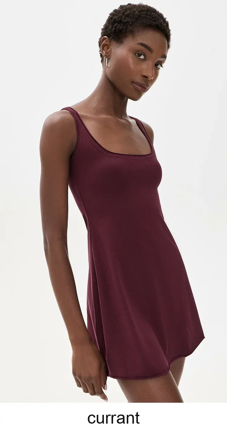 (取寄) スキムズ レディース ミニ ドレス Skims Mini Dress currant