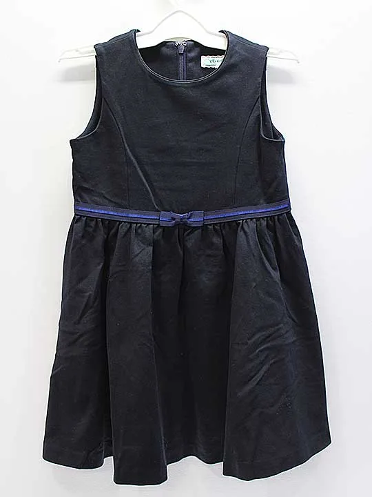 【値下げ!】トッカ ジャンパースカート 110cm キッズ 女児 濃紺 入学【中古】☆