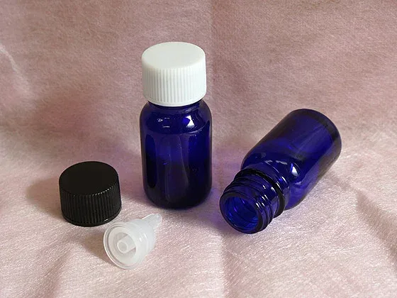 遮光瓶 Tコバルト 10ml ドロップ栓付