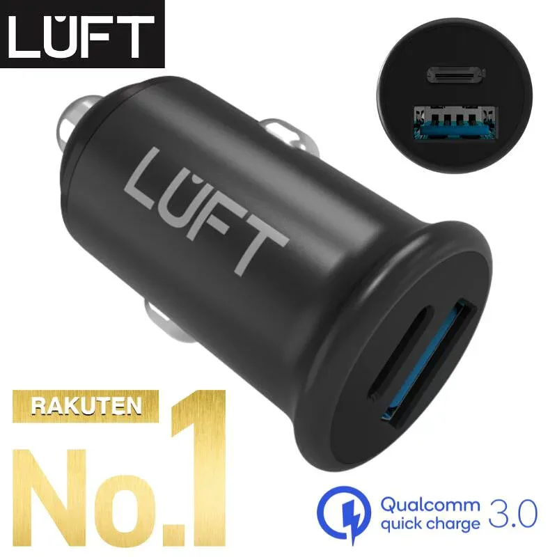 【楽天No.1獲得!小さいのにパワフル】LUFT PD対応 type-c カーチャージャー シガーソケット USB 急速充電 車載 車 充電器 最大出力38W スマホ スマートフォン タブレット 12V-24V対応 iphone Android アンドロイド アイフォン クイックチャージ クアルコム