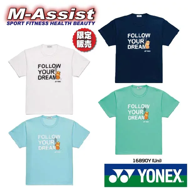 【マラソンポイント】 期間限定祭 限定ヨネックス祭 YONEX 16890Y ショートスリーブ ヨネックス Tシャツ 半袖Tシャツ 特別 限定モデル 限定販売 バドミントン祭 テニス祭 ヨネックス エムアシスト