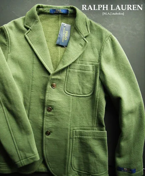 2216新品★ラルフローレン RALPH LAUREN★デザインジャケットJ448★緑系カーキ★S★MENS★