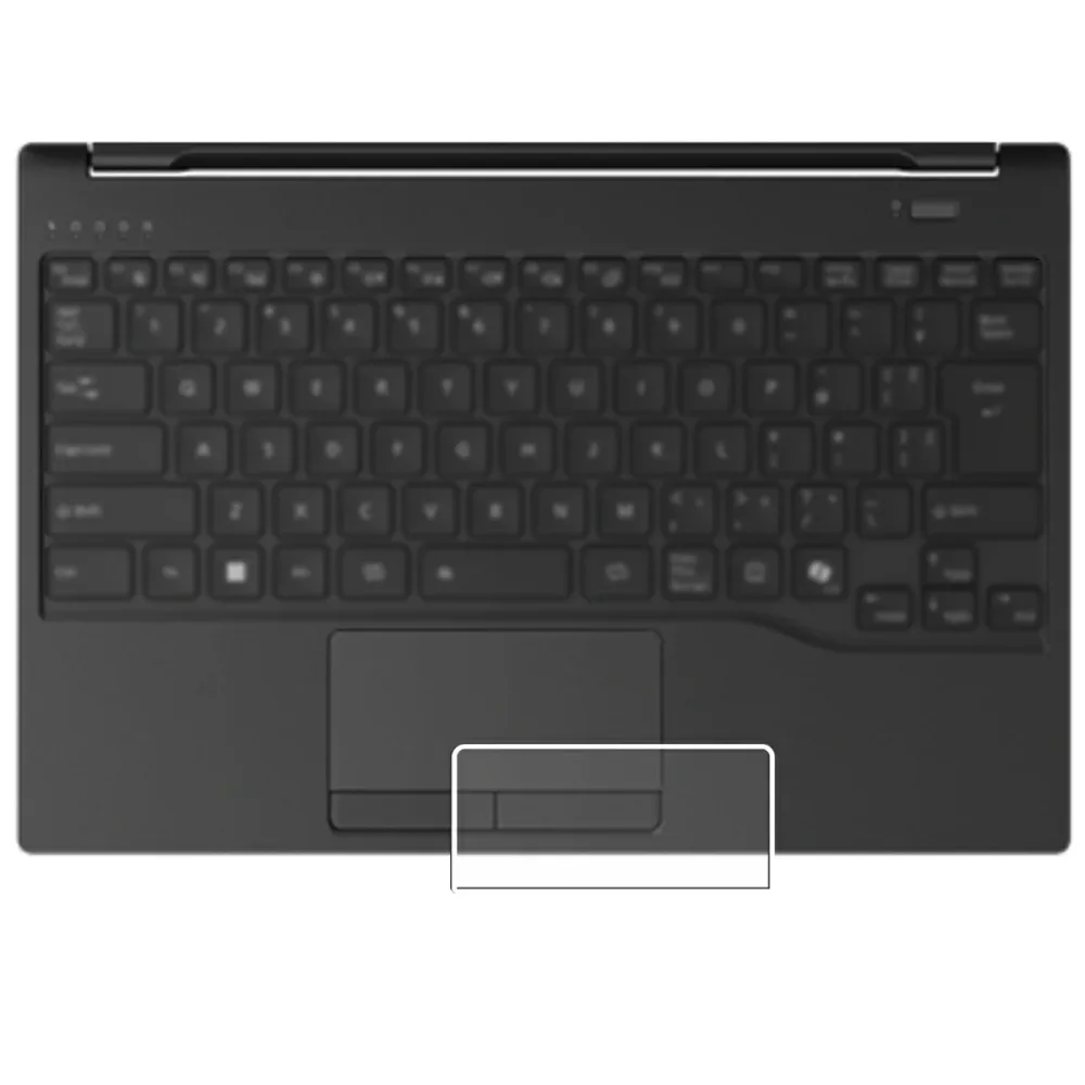 【2枚セット】Fujitsu FMV Note U UA-K1 WU1-K1 2025年1月モデル 用 抗菌 抗ウイルス 防指紋 クリア タッチパッド 専用 保護 フィルム ★ トラックパッド フジツウ エフエムブイ ノート ユー