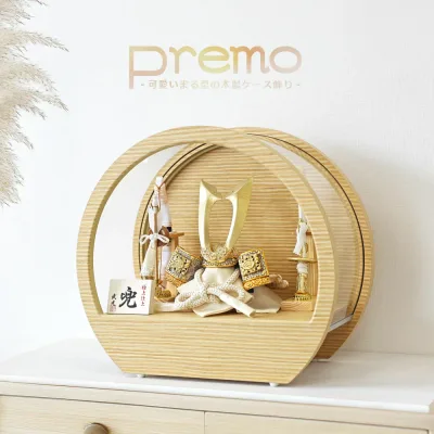 五月人形 コンパクト Premo アクリル おしゃれ 兜飾り 端午の節句 5月人形 インテリア【レビュー特典対象】