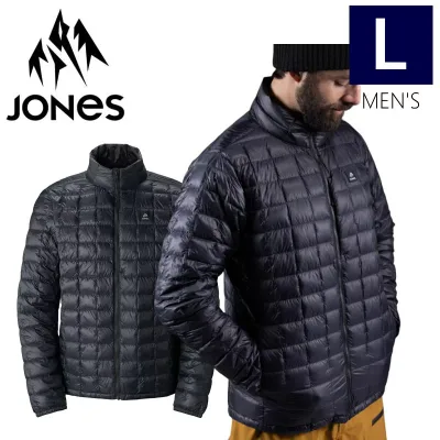 ◎ JONES ULTRA RE-UP DOWN RECYCLE JKT STEALTH BLACK Lサイズ ジョーンズ インナーダウン JACKET メンズ スノーボード スキー スノボウェア 24-25 型落ち 旧モデル 日本正規品