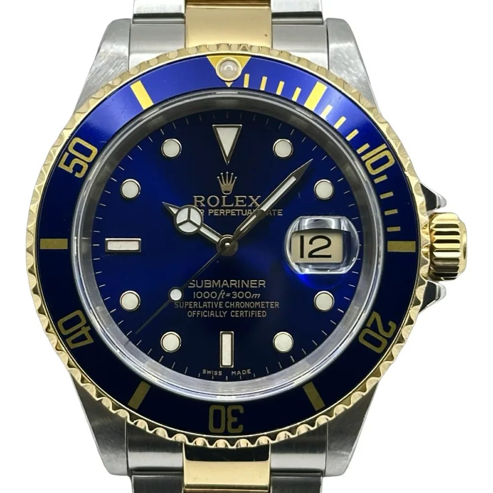 ロレックス ROLEX サブマリーナ 16613 ブルー ゴールド/ステンレススチール 自動巻き メンズ 腕時計【中古】