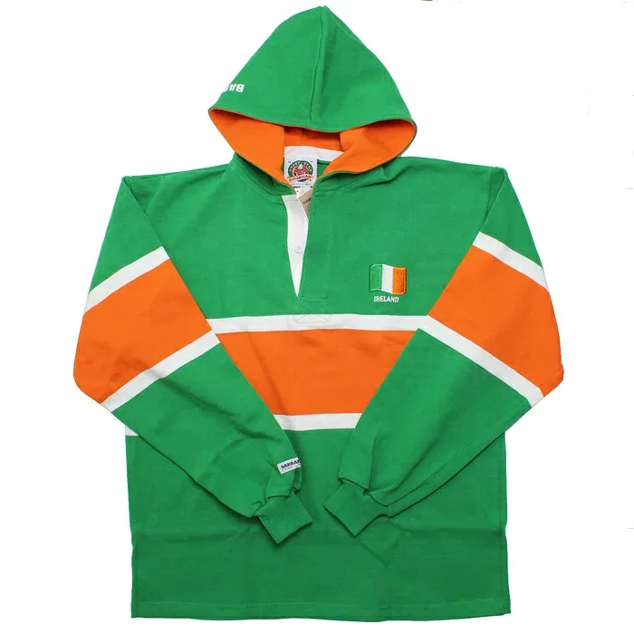 【送料無料】 BARBARIAN WOR-042 12oz HOODIE LONG SLEEVE JERSEY "WORLD RUGBY" "CANADA SPEC" ラガーシャツ フ—ディー パーカー メンズ 長袖 ヘビーウエイト カナダ製 IRELAND S-XL