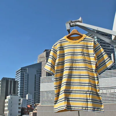 BARBARIAN "NEW JAPAN SIZE SPEC" XSE-12 8oz CREW SHORT SLEEVE RUGBY JERSEY クルーネック ラガーシャツ メンズ 半袖 ライトウエイト カナダ製 YELLOW/POWDER BLUE/IVORY/NAVY S-XL 正規代理店商品 送料無料!