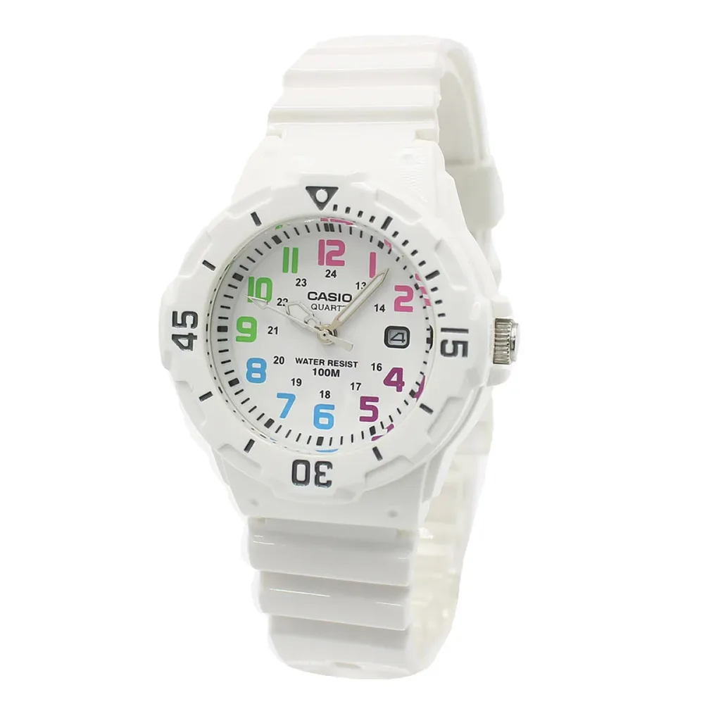 カシオ CASIO STANDARD スタンダード チープカシオ 腕時計 ウォッチ アナログ LRW-200H-7BVDF レディース キッズ ホワイト 海外正規品
