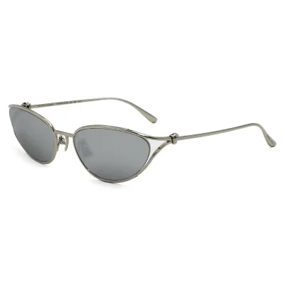 ボッテガヴェネタ BOTTEGA VENETA サングラス ノーズパット UVカット アイウェア フォックス BV1330S-002 メンズ レディース ユニセックス シルバー