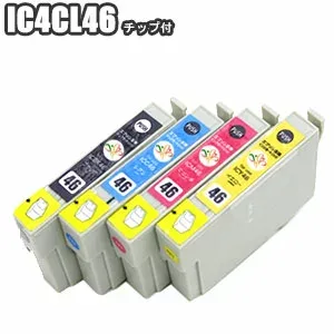 IC4CL46 4 color set Remaining amount display with IC chip Set Epson EPSON compatible ink IC4CL46 ic46 ICBK46 ICC46 ICM46 ICY46 PX-101 PX-401A PX-402A PX-501A PX-A620 PX-A640 PX-A720 PX-A740 Printer ink Free shipping
