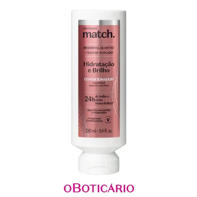 オ・ボチカリオ マッチ コンディショナー BRILHO ハイドレーション シャイン◆OBOTICARIO MATCH CONDICIONADOR HIDRATACAO E BRILHO 280ml