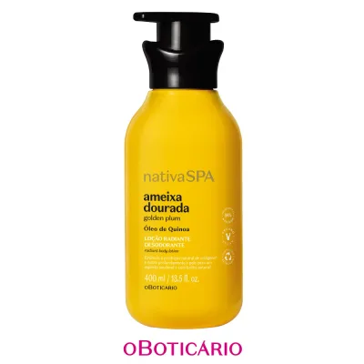 オ・ボチカリオ ナチーバ スパ ボディローション AME-DOURA ゴールデンプラム◆OBOTICARIO NATIVA SPA LOCAO HIDRATANTE CORPORAL AMEIXA DOURADA 400ml