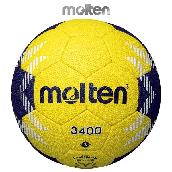 Molten Handball New No. 3 Ball Outdoor Indoor A3400 Hand H3A3400-YN Molten (For boys over high school age)