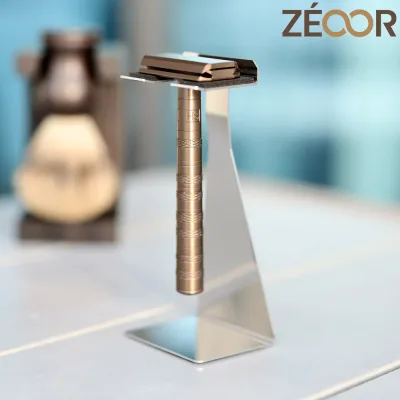 【アウトレット品】 シェーバーホルダー スタンド 置き型 浮かせる 収納 ステンレス カミソリ フック 吊り下げ ZEOOR お風呂 洗面所 髭剃り 剃刀 T字 クラシック 両刃 ムダ毛処理 錆びに強い 衛生的 防カビ 水切り 倒れない 浴室 便利グッズ 日本製 プレゼント 父の日 新生活