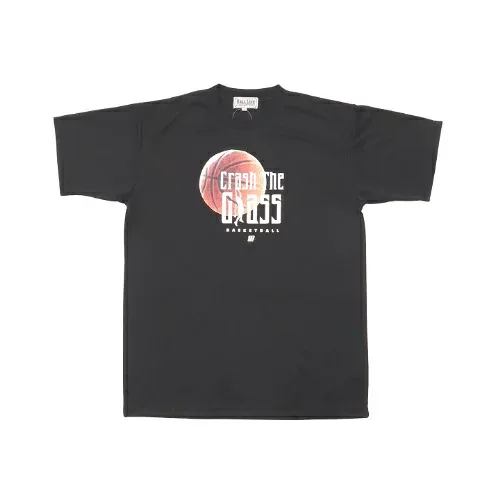 50%OFF!オンザコート ボールライン バスケット Tシャツ BT1503:ブラック リバウンド プリントTシャツ バスケTシャツ 練習着 練習用Tシャツ バスケットTシャツ トレーニングシャツ トレーニングウエア ボールラインTシャツ バスケトップス