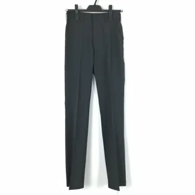 学生ズボン 夏物 W64 標準型学生服 男子 学ラン 夏ズボン ノータック 中古 黒 ランクB a2 PP4580