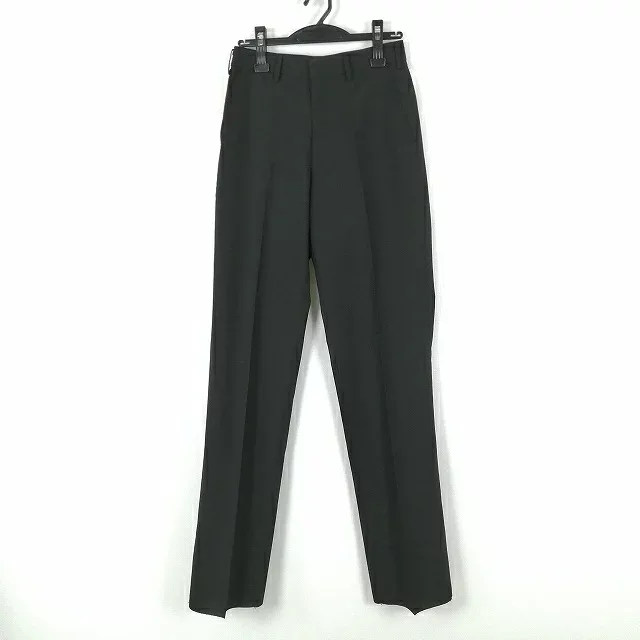 学生ズボン 夏物 W68 男子 学ラン 夏ズボン カシドス ノータック 中古 黒 ランクB a2 PP4630