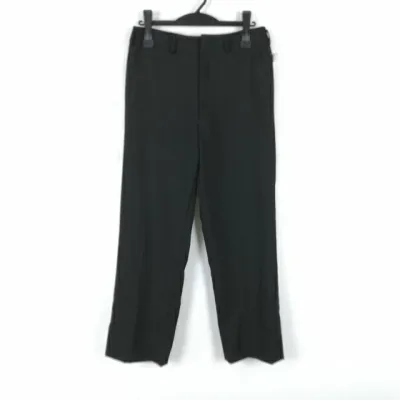 学生ズボン 冬物 W76 富士ヨット 標準型学生服 男子 学ラン 冬ズボン サージ ノータック 中古 黒 ランクB a2 PP4803