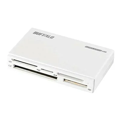 BUFFALO マルチカードリーダー BSCR500U3WH USB3.0 ホワイト BSCR 500 U3 WH 高速転送 メモリカード対応 USB リーダー ライター