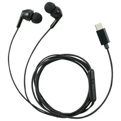 【5個セット】 イヤホン カナル マイク USB Type-C ブラック 91424 ARTEC 密閉型 授業 オンライン会議 通話機能 学校用 デジタル機器 接続 ICT対応